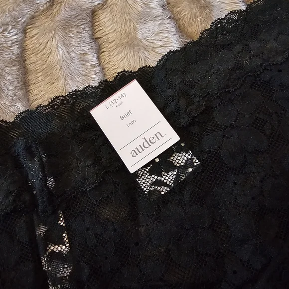 3 pair lot of NWT Auden Lace Brief Panties L - Picture 6 of 6